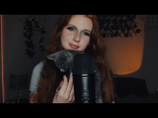 jaxi asmr | cozy mouth sounds for gauranteed tingles ( clicky whispers, real cat purring)